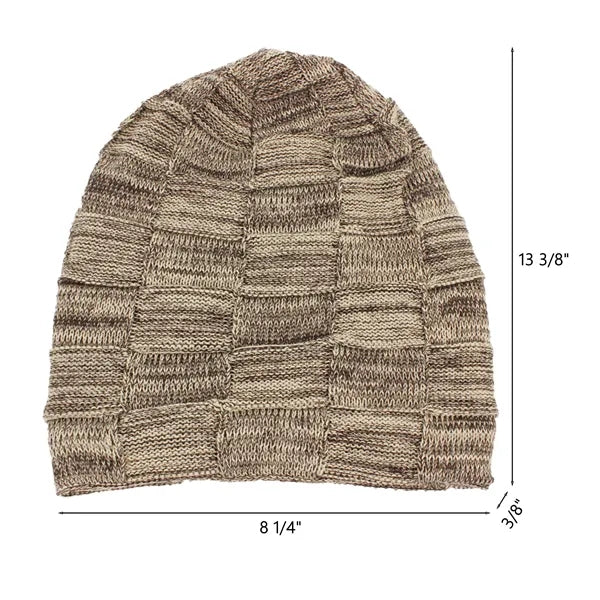 One-Size Structured Acrylic Fleece Winter Cap