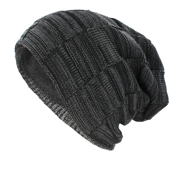 One-Size Structured Acrylic Fleece Winter Cap