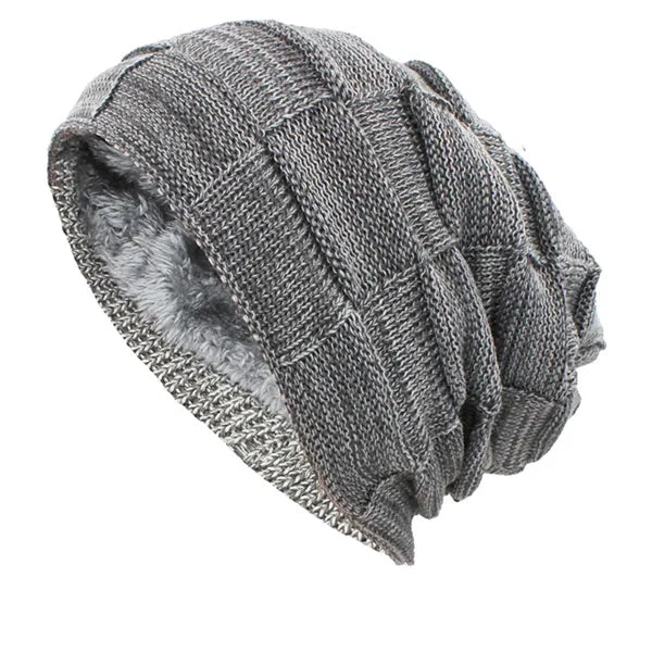 One-Size Structured Acrylic Fleece Winter Cap
