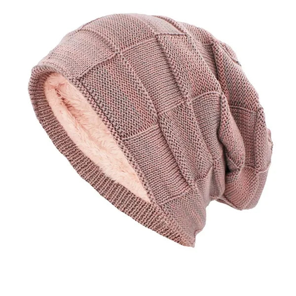 One-Size Structured Acrylic Fleece Winter Cap