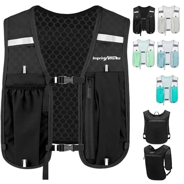 Reflective Breathable Mesh Trail Running Hydration Vest