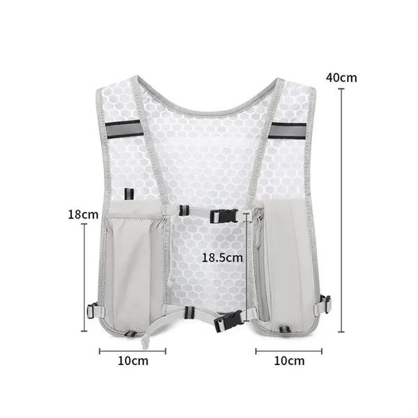 Reflective Breathable Mesh Trail Running Hydration Vest