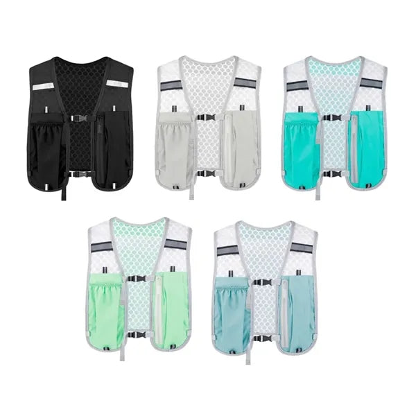 Reflective Breathable Mesh Trail Running Hydration Vest