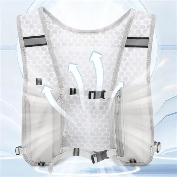 Reflective Breathable Mesh Trail Running Hydration Vest