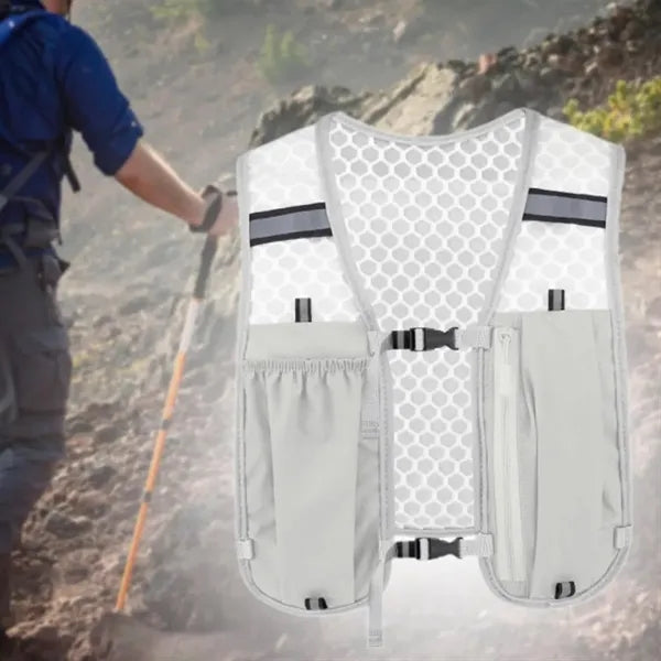 Reflective Breathable Mesh Trail Running Hydration Vest