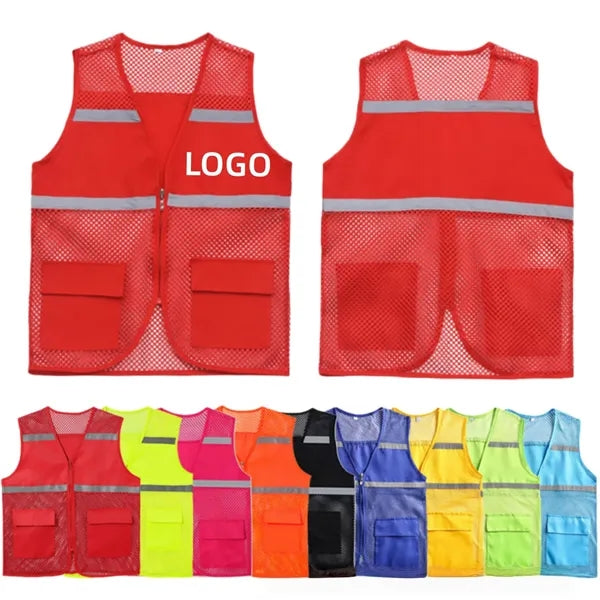 Mesh High Visibility Security Reflective Safety Vest