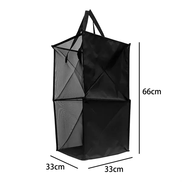 Foldable Mesh Laundry Hamper with Carrying Handles