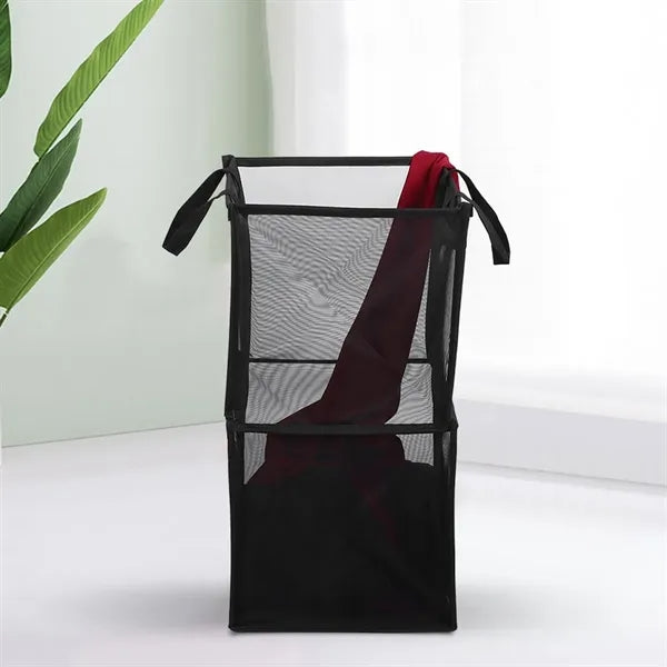 Foldable Mesh Laundry Hamper with Carrying Handles
