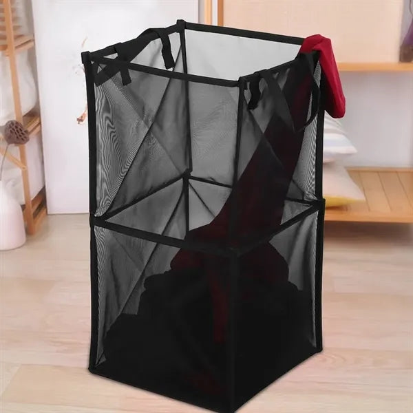 Foldable Mesh Laundry Hamper with Carrying Handles