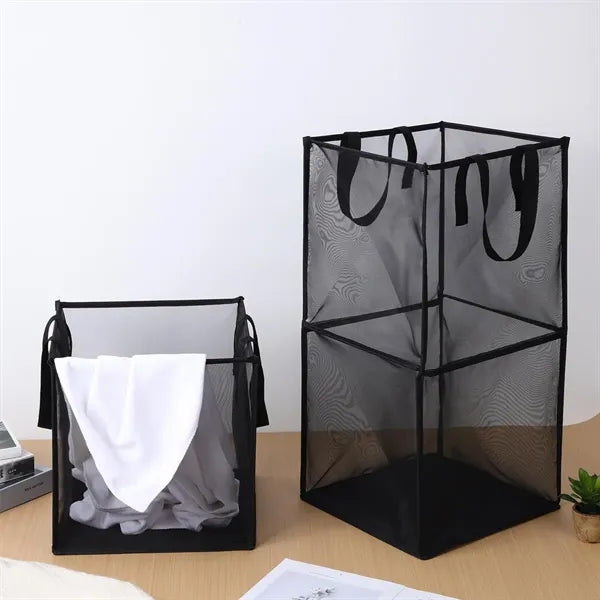 Foldable Mesh Laundry Hamper with Carrying Handles