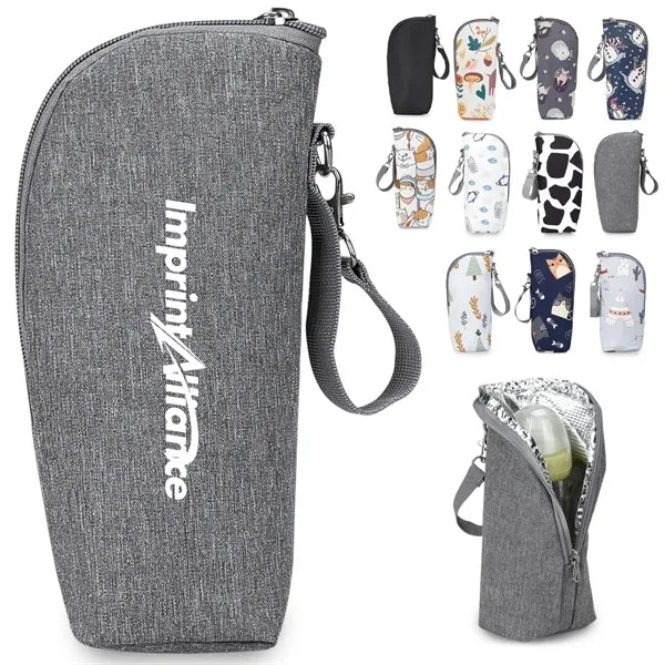 Portable Insulated Single Baby Bottle Cooler Pouch