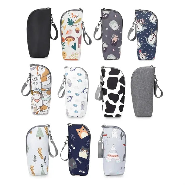 Portable Insulated Single Baby Bottle Cooler Pouch