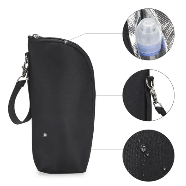 Portable Insulated Single Baby Bottle Cooler Pouch