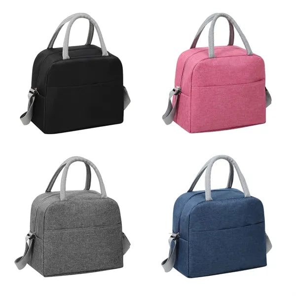 Cationic Insulated Lunch Bag with Shoulder Strap