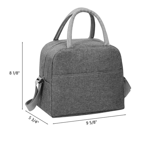 Cationic Insulated Lunch Bag with Shoulder Strap