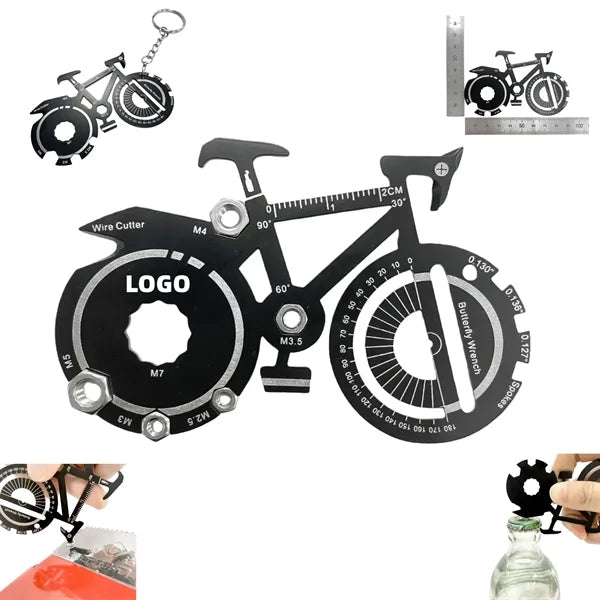 20-In-1 Multifunctional Bicycle-Shaped Tool Card