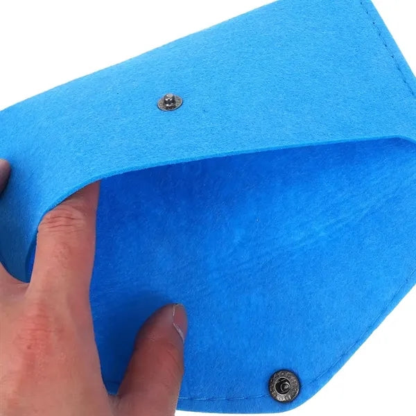 Eco-Friendly Felt Document Envelope Folder With Snap Closure