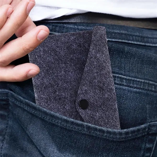 Eco-Friendly Felt Document Envelope Folder With Snap Closure