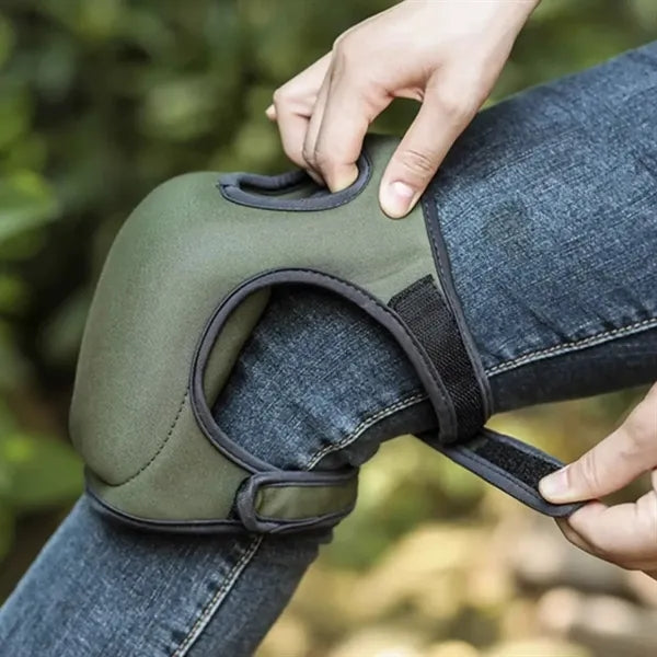 Heavy Duty Neoprene Garden Knee Pads With Adjustable Straps