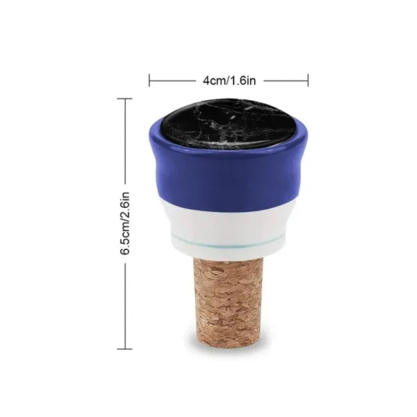 Imprinted Wine Stopper with Cork Base