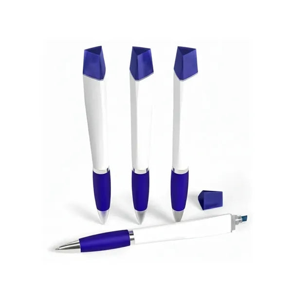 Union Printed - 3 Sided Twist Performance Pen w/ Highlighter