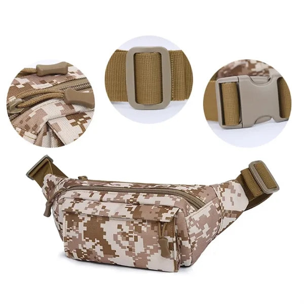 5L Waterproof Tactical Waist Bag Running Fanny Pack