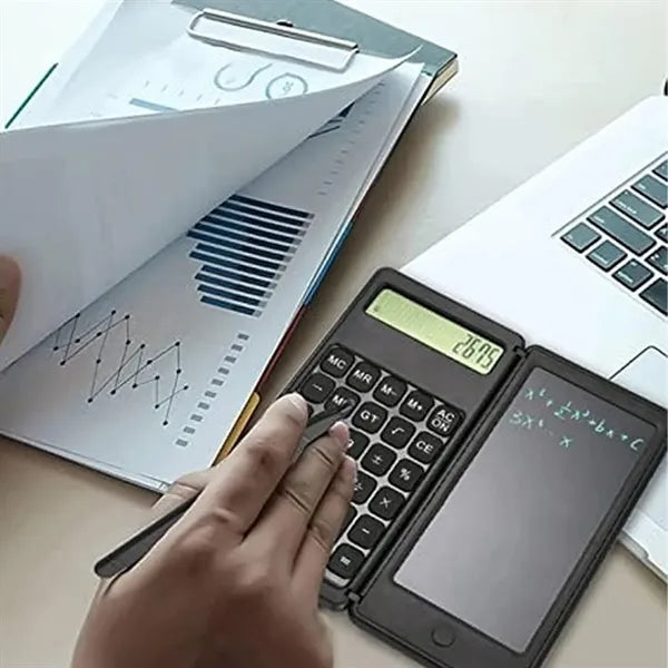 Dual Function Calculator with LCD Writing Pad