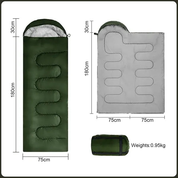 Outdoor Camping Sleeping Bag for Adults & Kids