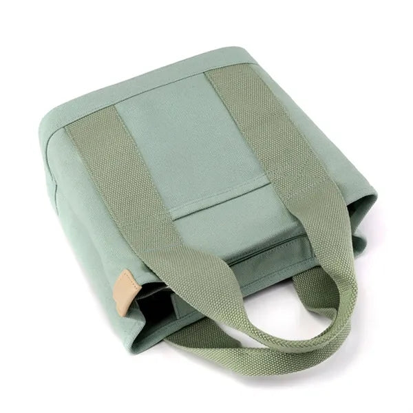 Durable Canvas Tote Bag with Multi-Layered Design