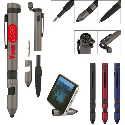 6-in-1 LED Compass Tool Pen