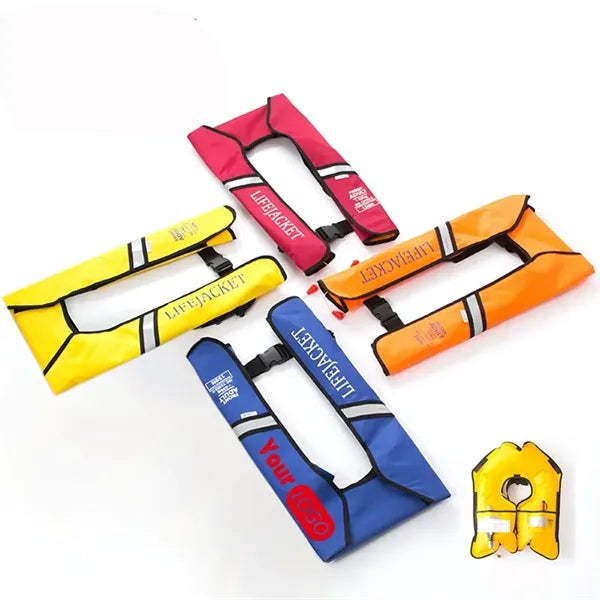 Reflective Striped Inflatable Life Jacket