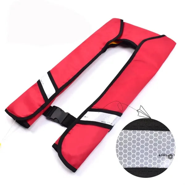 Reflective Striped Inflatable Life Jacket