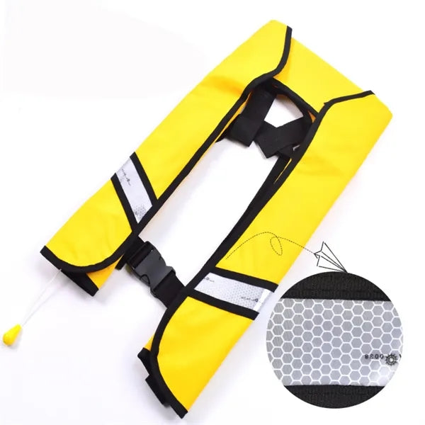 Reflective Striped Inflatable Life Jacket