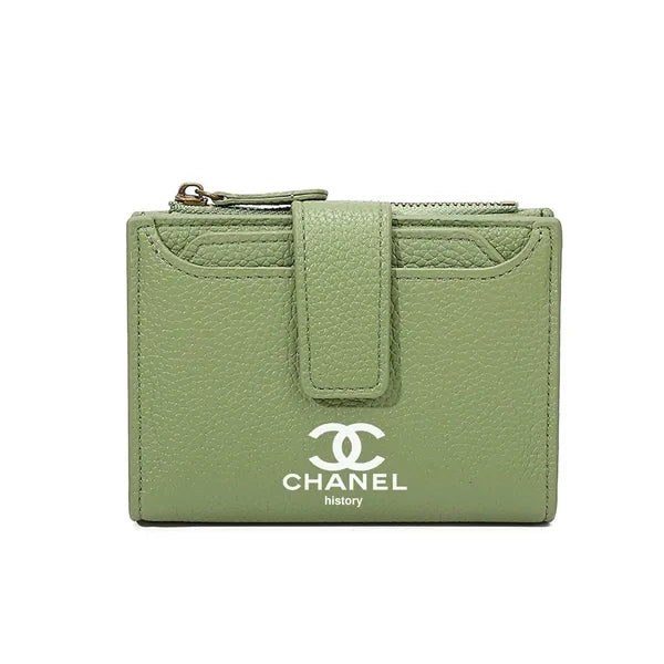 Compact Wallet and Card Holder for Women with Zipper Coin Po