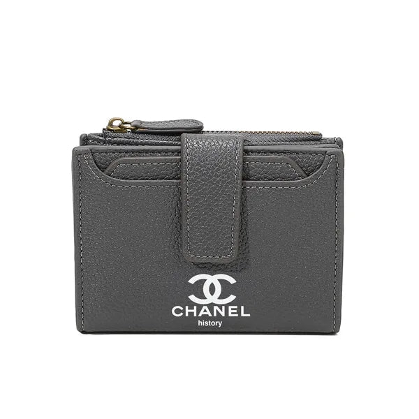 Compact Wallet and Card Holder for Women with Zipper Coin Po