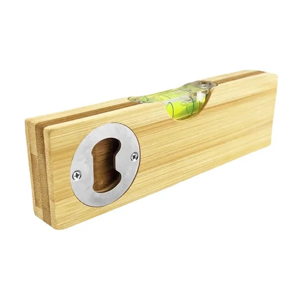 Bamboo Spirit Level Bottle Opener