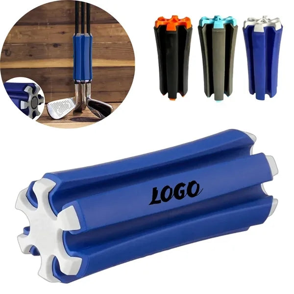 Portable Standing Golf Club Holder for Secure Retention