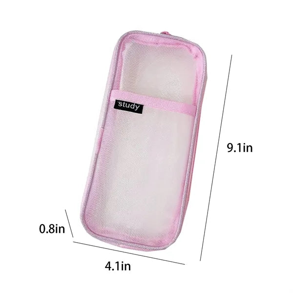 Simple Transparent Mesh Pen Bag