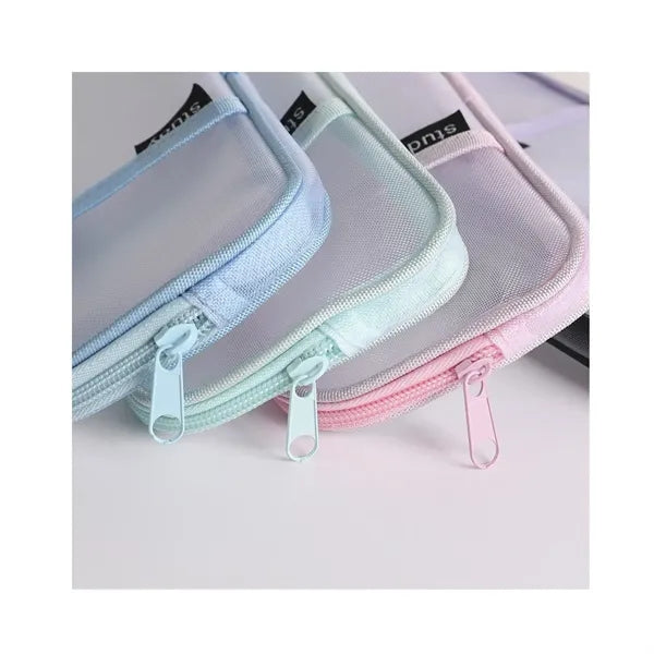 Simple Transparent Mesh Pen Bag