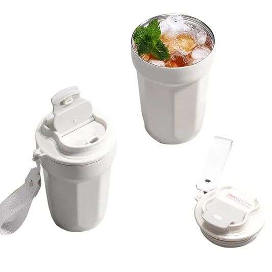 16 oz Stainless Steel Insulated Portable Coffee Mug with Car