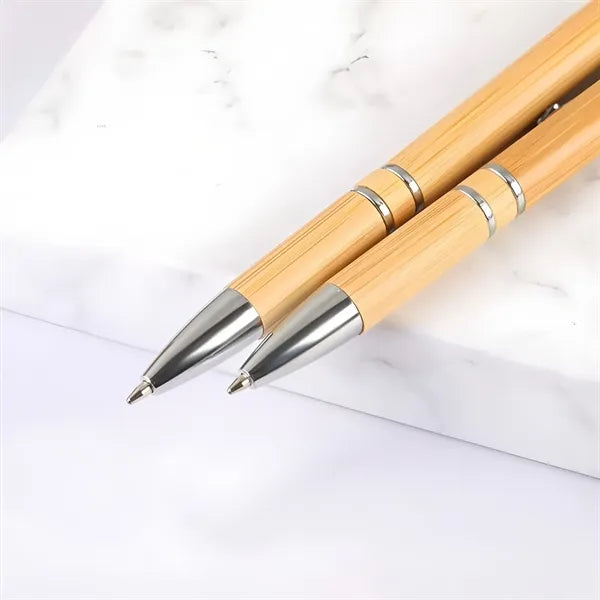 Eco-Friendly Bamboo Retractable Ballpoint Pen