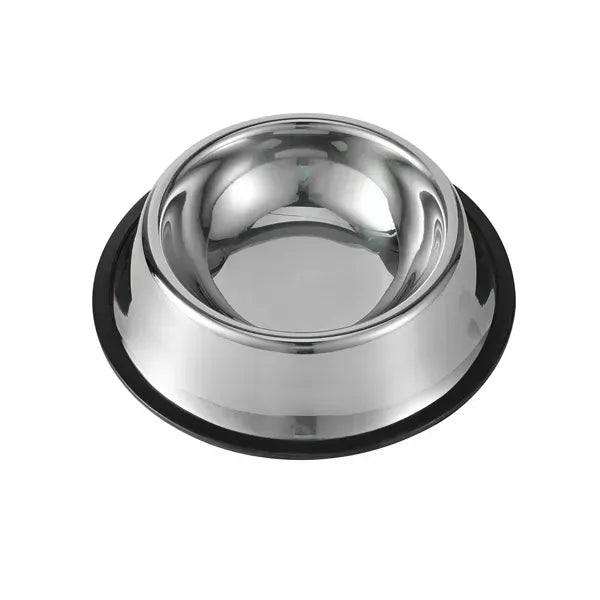 Stainless Steel Dog Bowls With Rubber Base