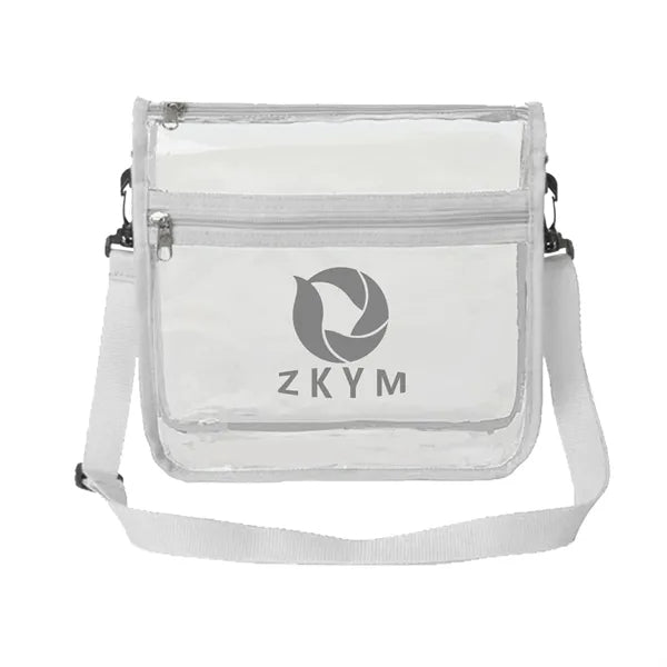 Stadium Approved Clear Transparent PVC Cross Body Bag