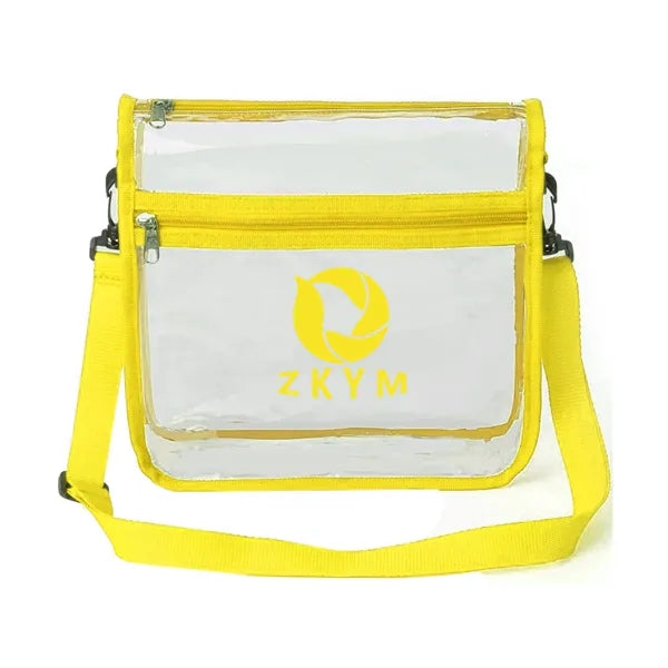 Stadium Approved Clear Transparent PVC Cross Body Bag