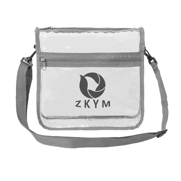 Stadium Approved Clear Transparent PVC Cross Body Bag