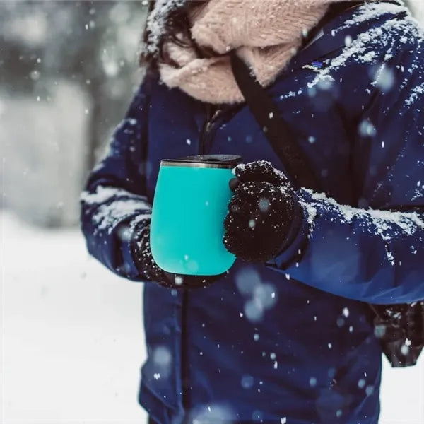 16oz Insulated Vacuum Coffee Mug with Handle and Lid