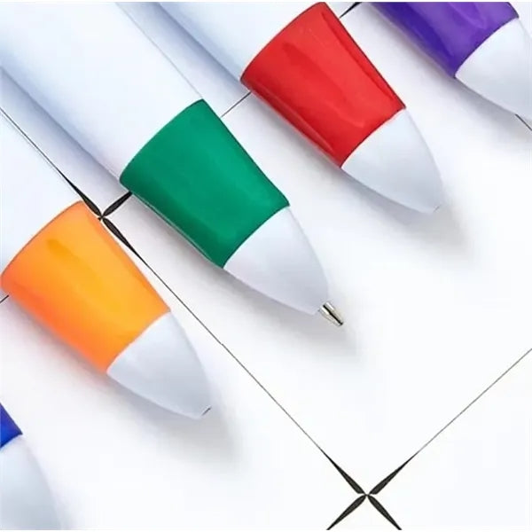 Four-color Ballpoint Pen With Buckle