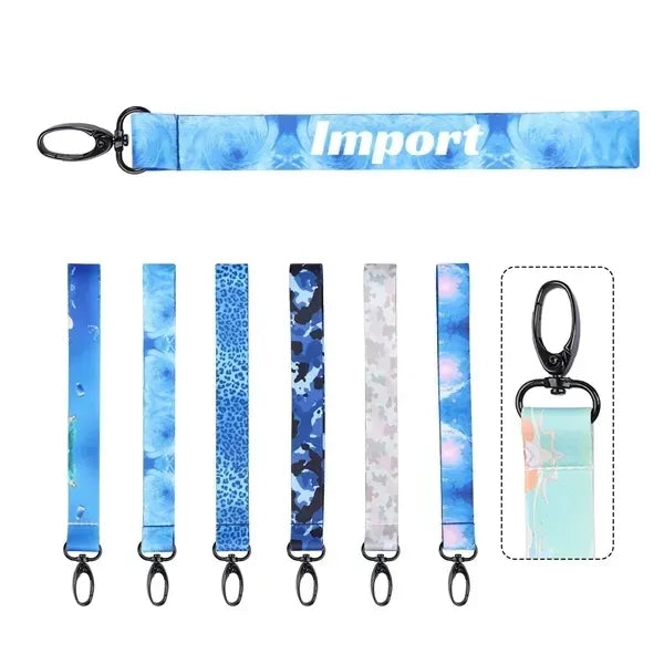 3/4" Polyester Wrist Key Lanyard W/ Black Snap Hook