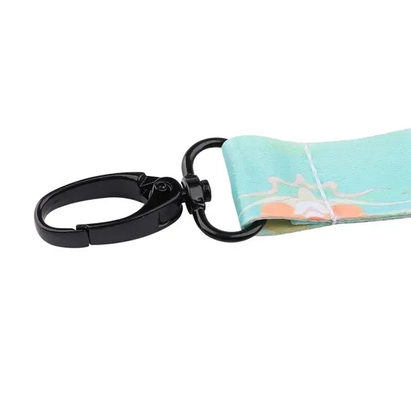 3/4" Polyester Wrist Key Lanyard W/ Black Snap Hook