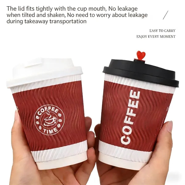Disposable Thickened Kraft Paper Coffee Cups